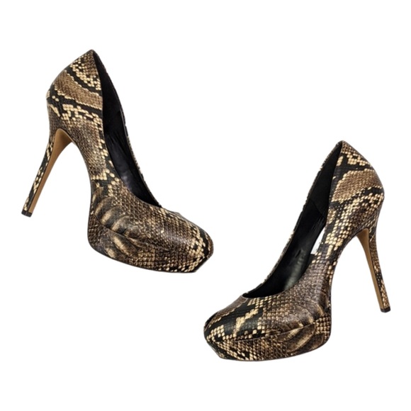 Jessica Simpson | Shoes | Jessica Simpson Snake Skin Heels | Poshmark